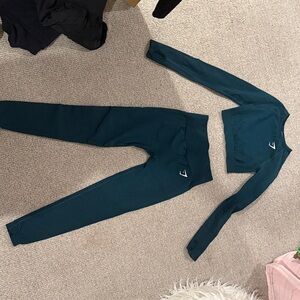 Gymshark Teal Crop Top